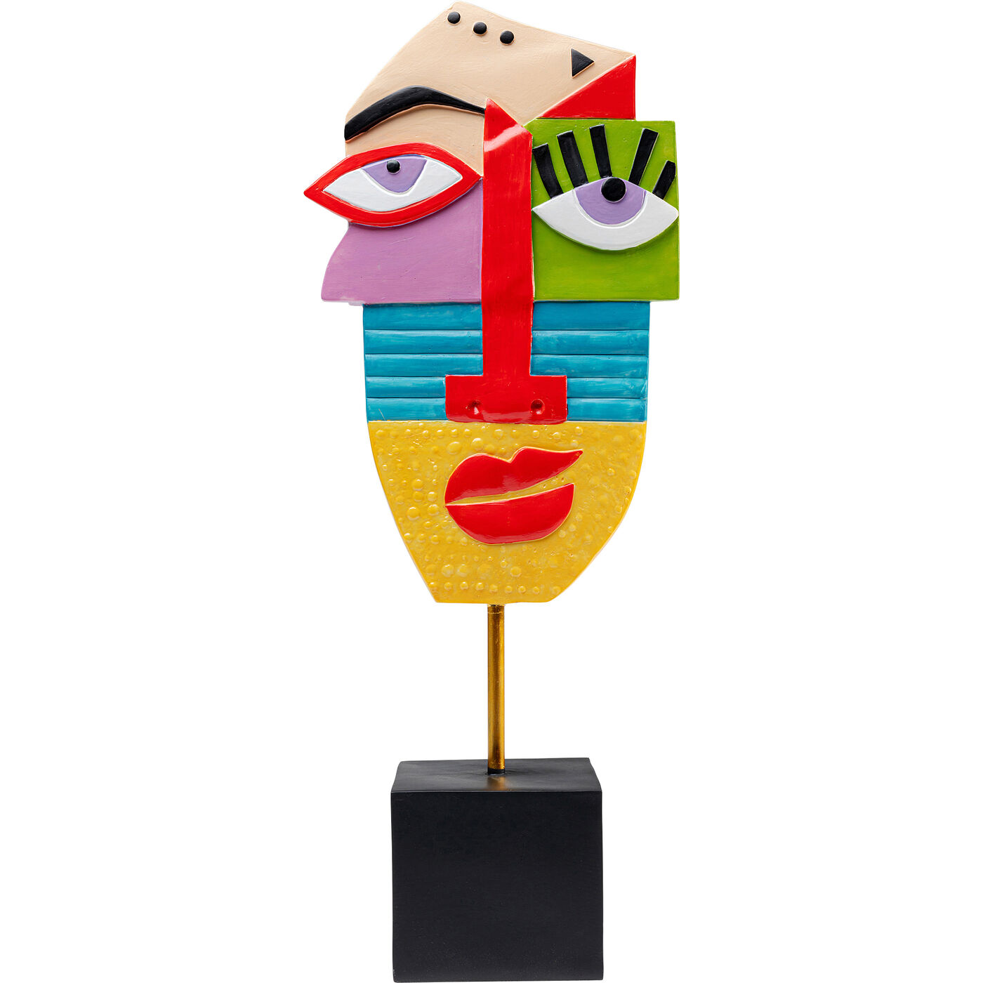 Объект декоративный Abstract Face Multicolour 52 см