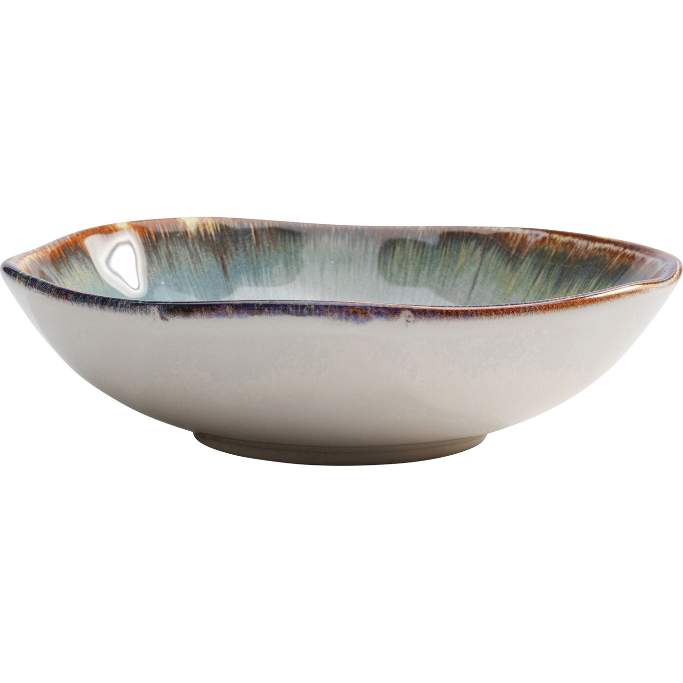 Тарелка глубокая Organic White Blue Ø20 см