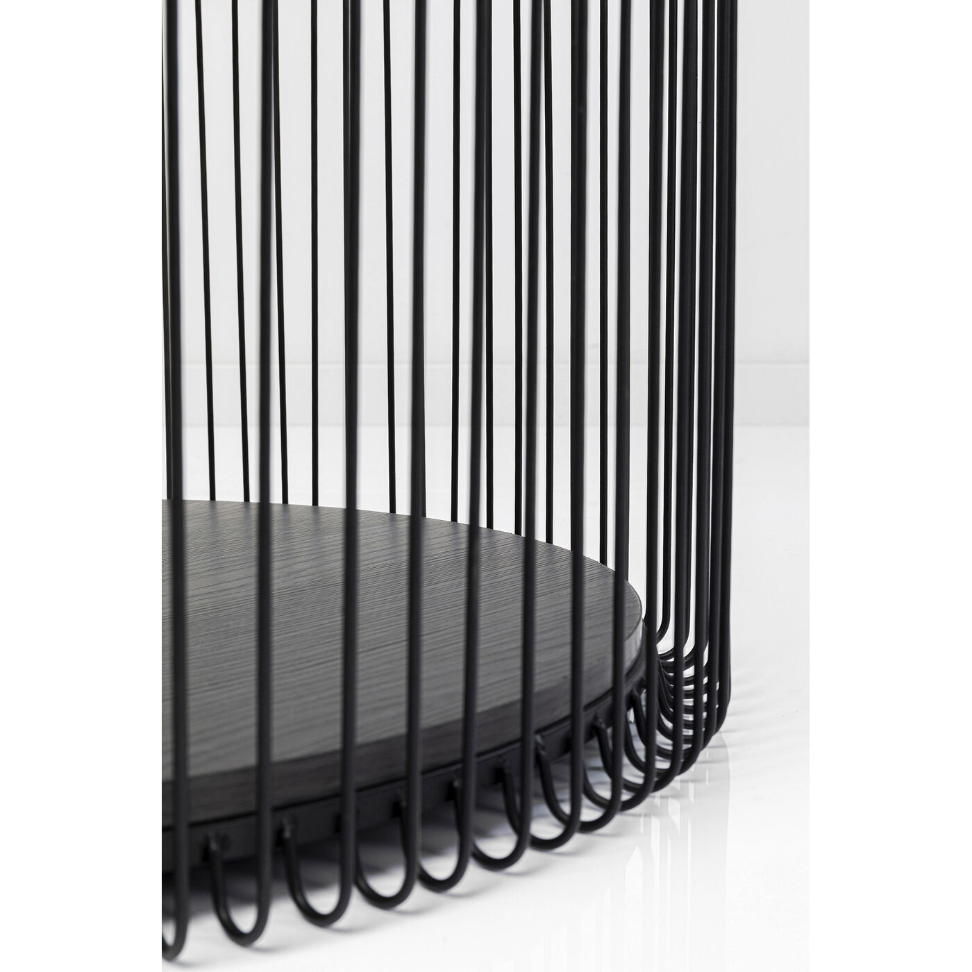 Стол кофейный Wire Double Black Wood (2 шт)