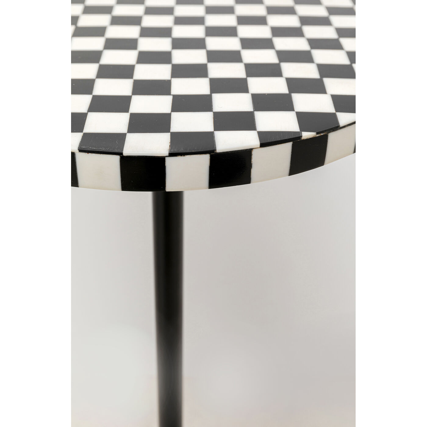 Стол приставной Domero Chess Black White Ø25 см