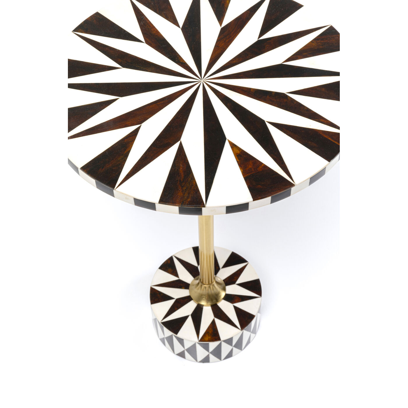 Стол приставной Domero Star Brown White Ø40 см