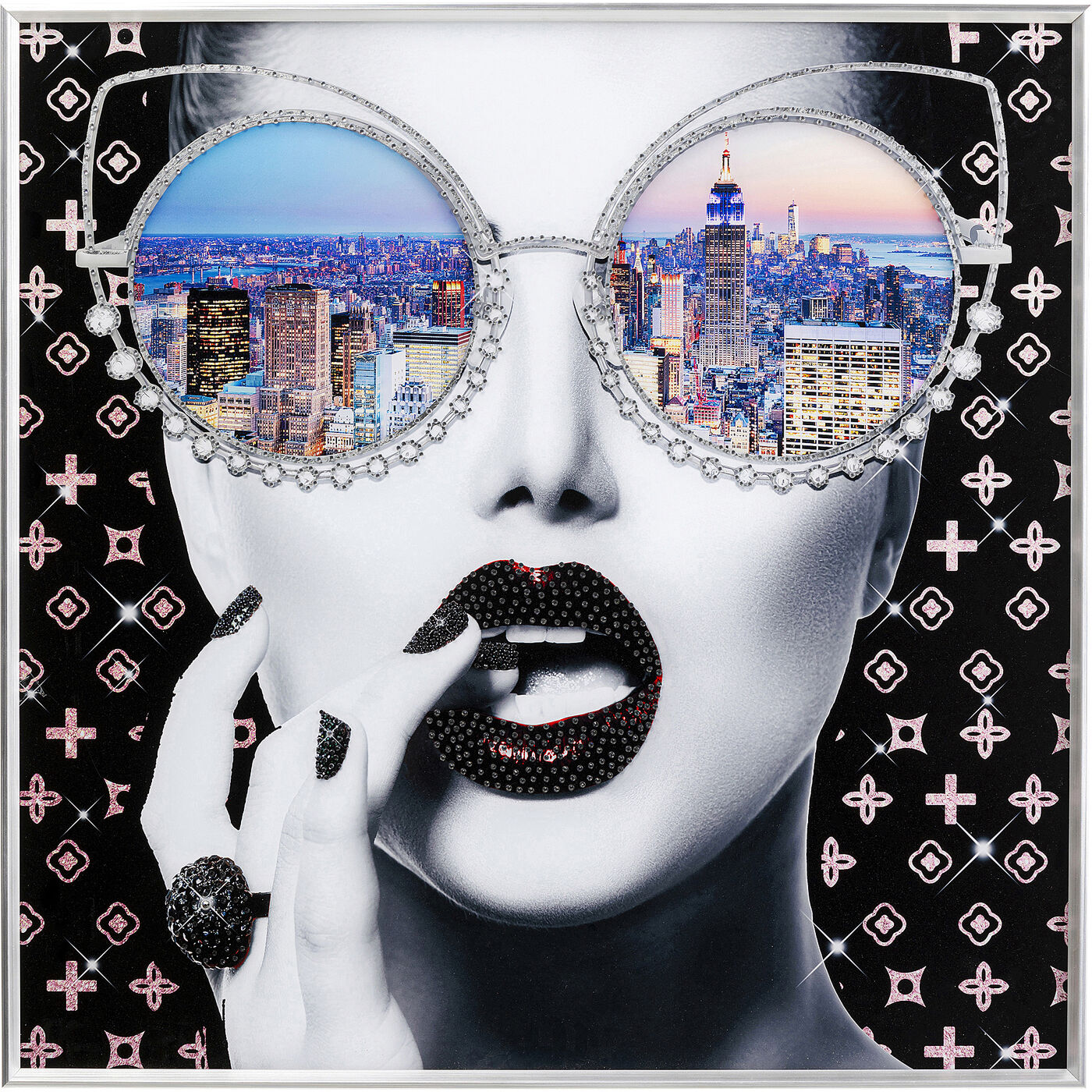 Картина в раме NY View 80x80 см