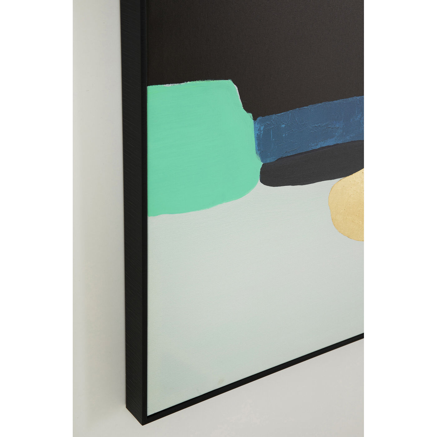 Картина в раме Abstract Shapes Green 73x143 см