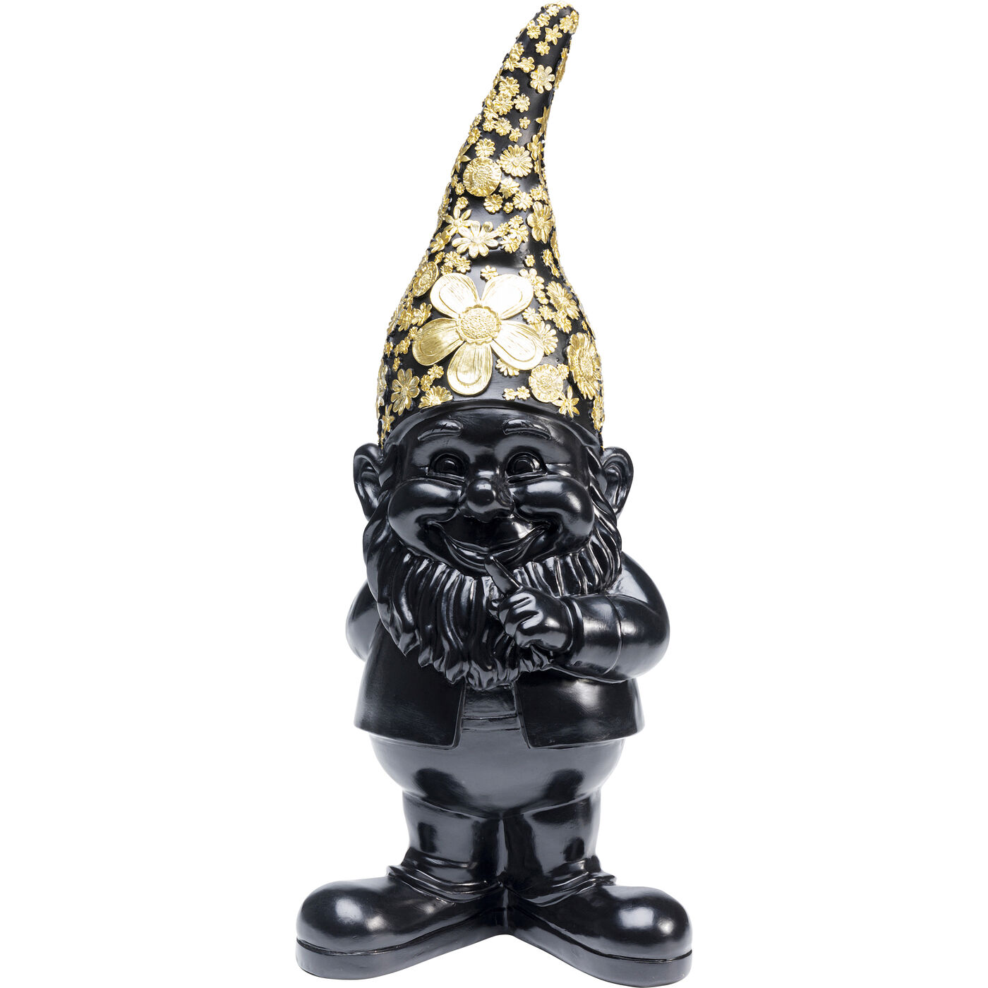 Фигура декоративная Gnome Standing Black Gold 46 см