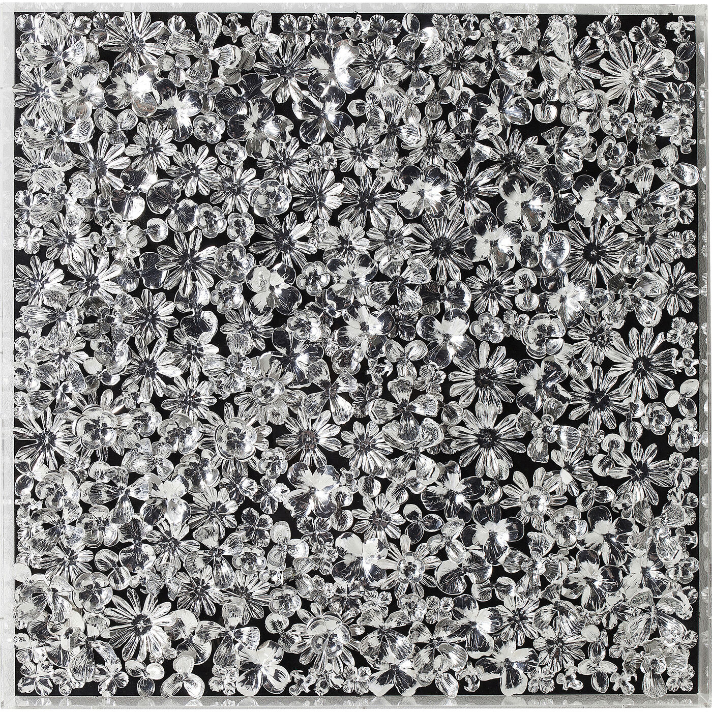 Панно настенное Silver Flower 100x100 см