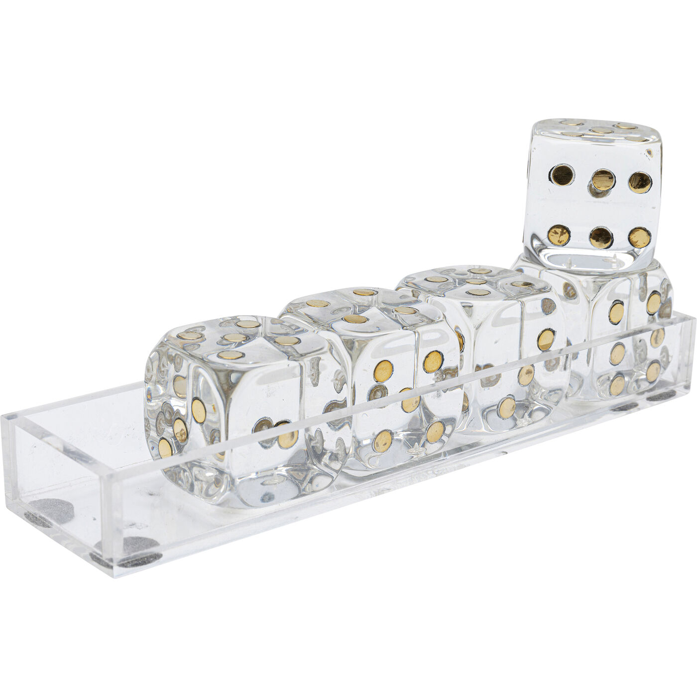 Объект декоравтиный Dice Transparent 17x4 см