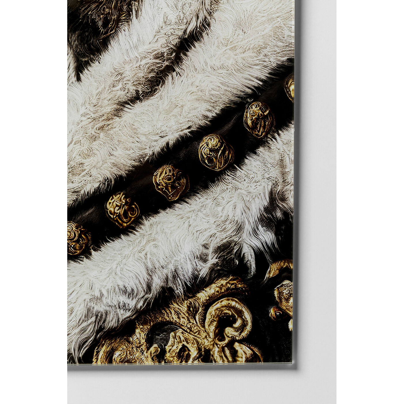Картина стеклянная King Pug 40x60 см