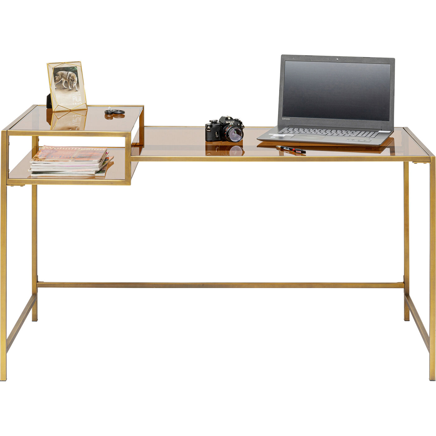Стол письменный Loft Gold 134x60 см