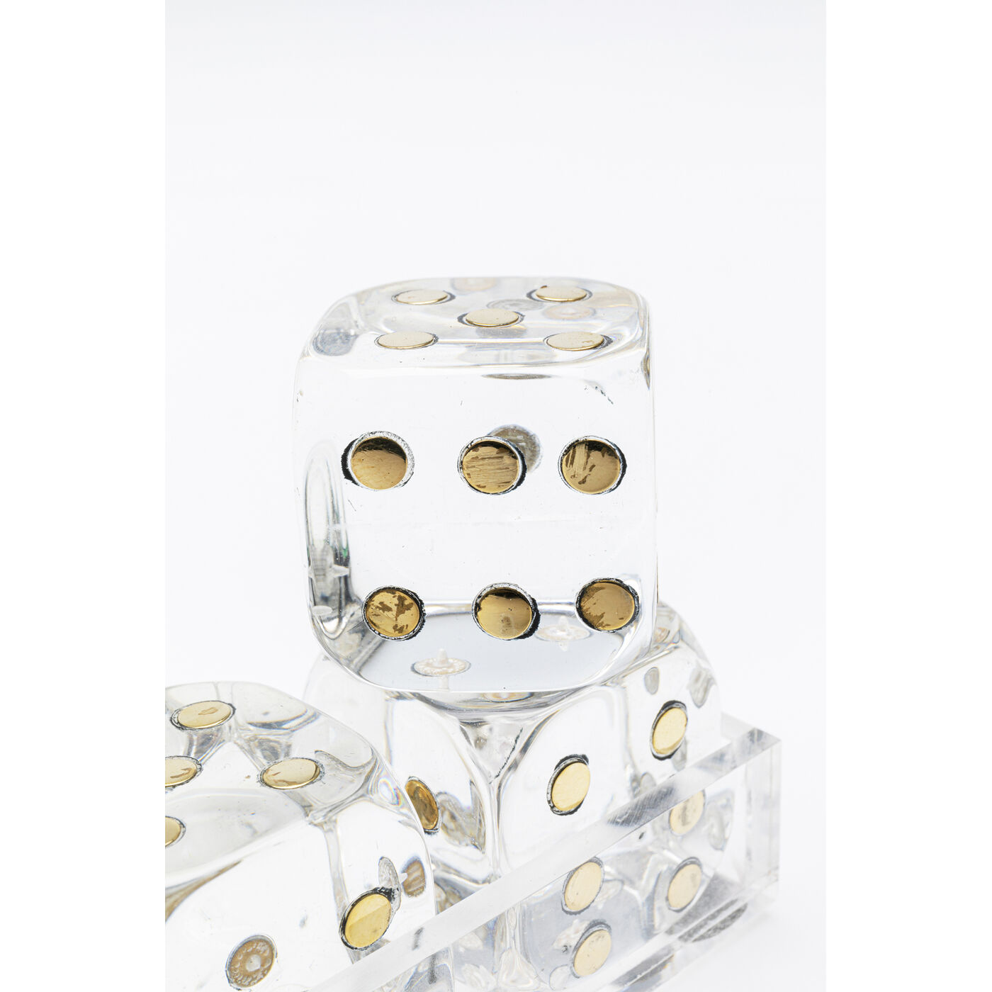 Объект декоравтиный Dice Transparent 17x4 см