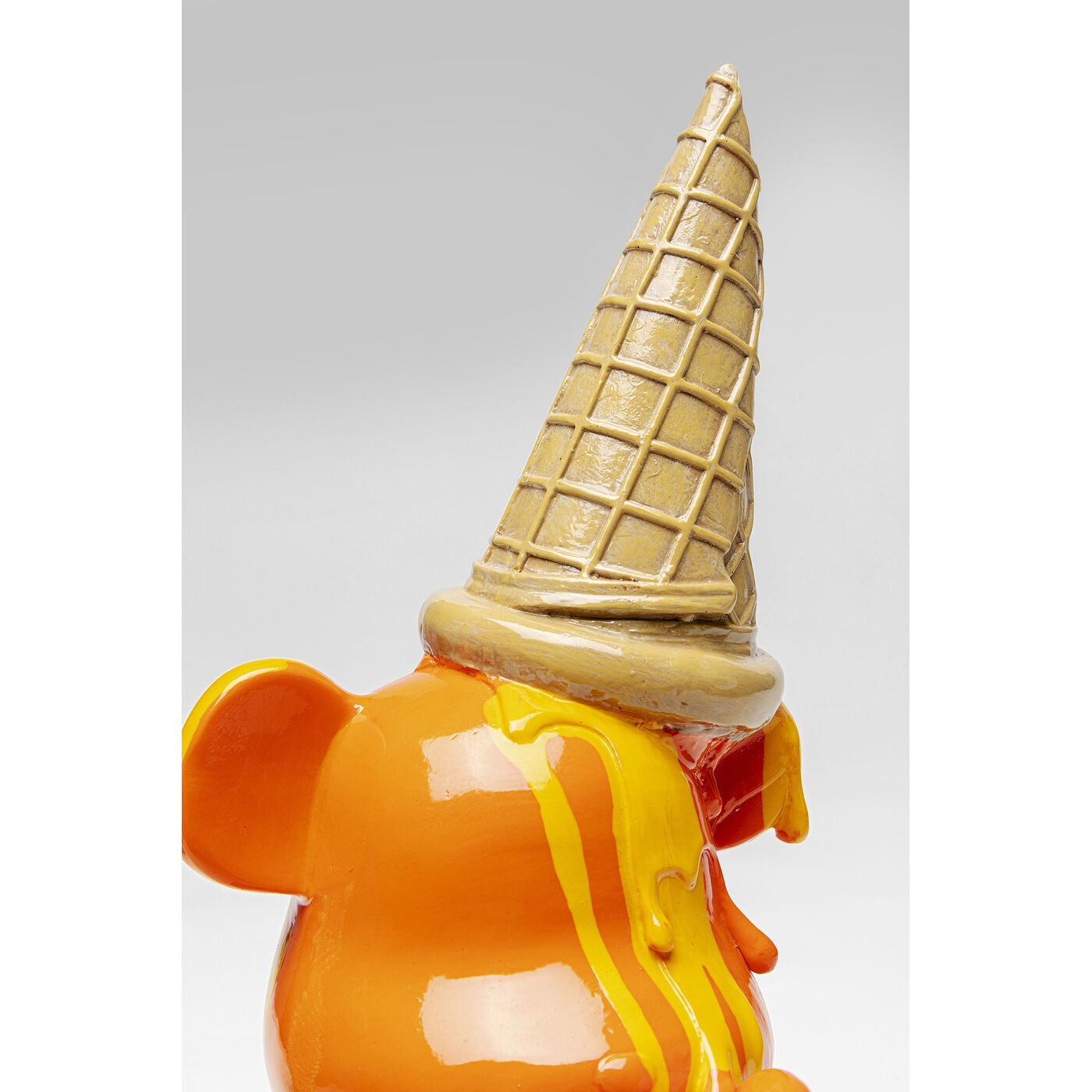 Фигура декоративная Sitting Gelato Bear Orange 37 см