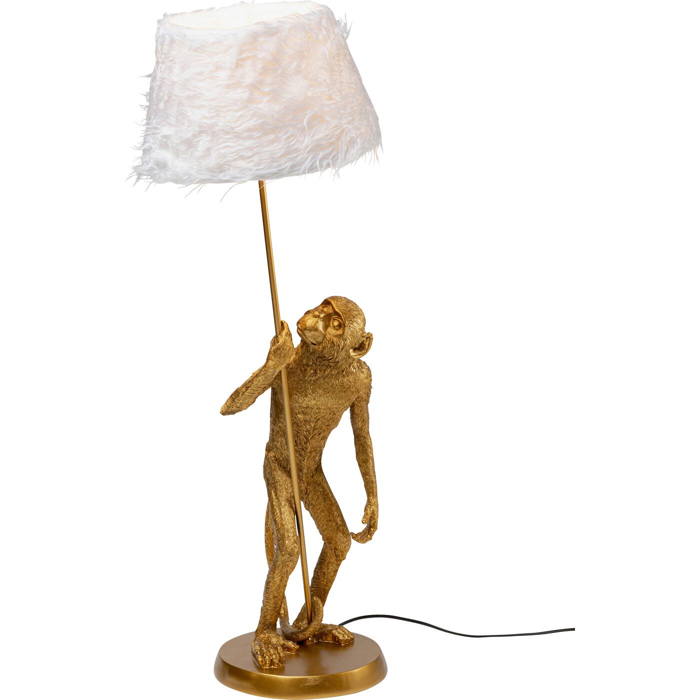 Светильник настольный Animal Standing Monkey Gold 51 см