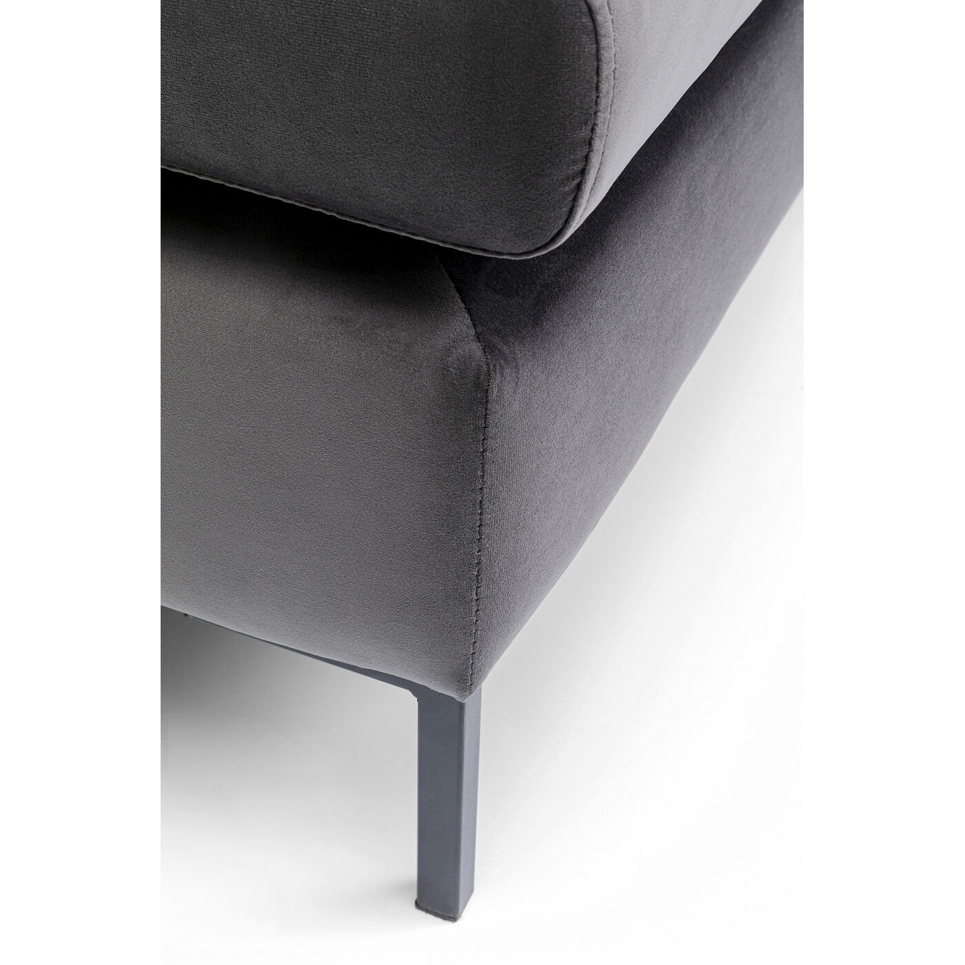 Пуф Gianni Velvet Grey Black