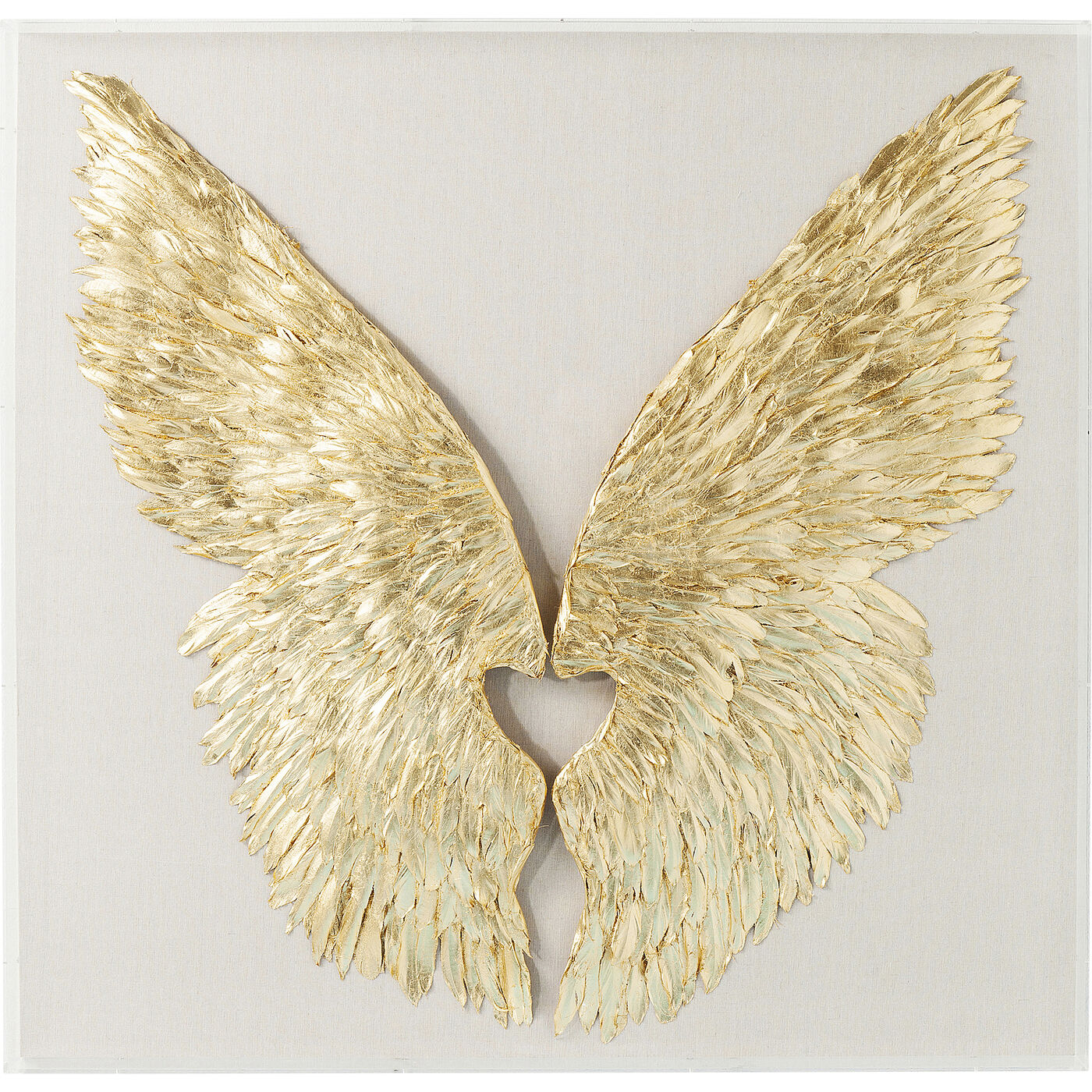 Украшение настенное Wings Gold White 120x120 см