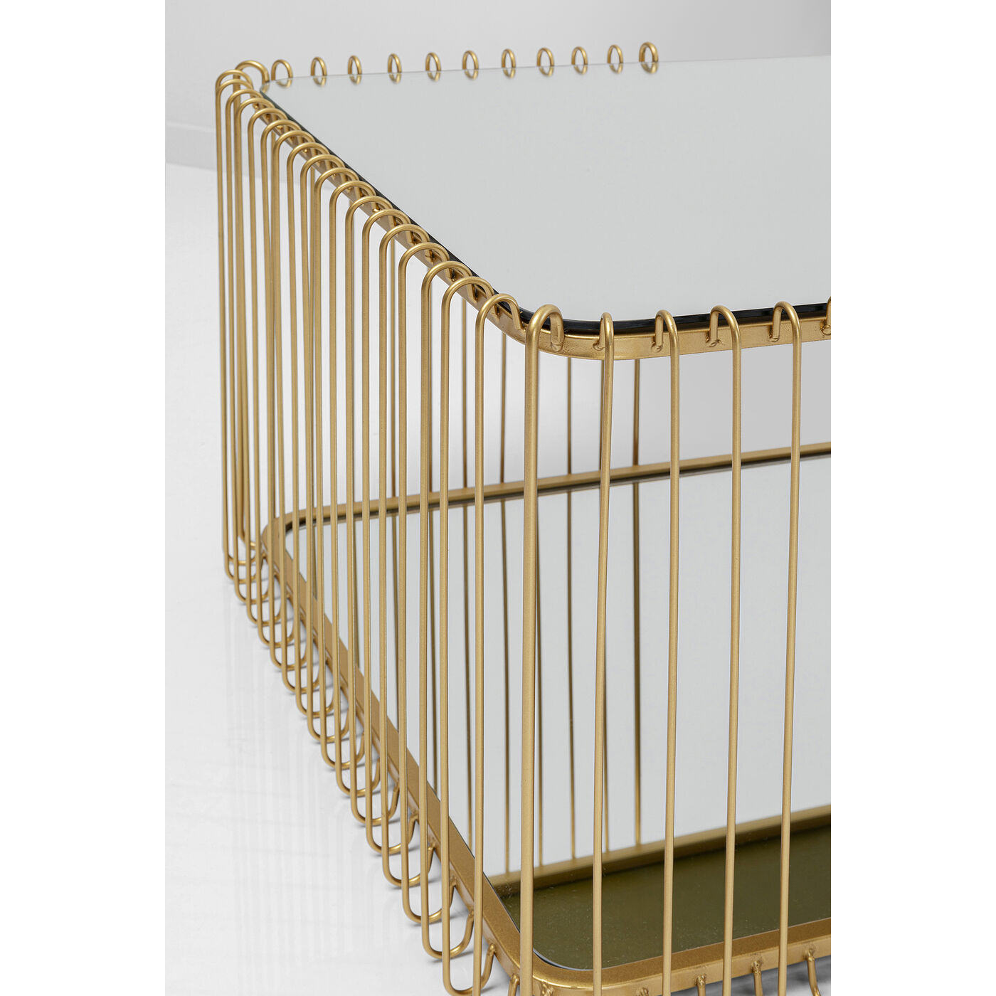 Стол кофейный Wire Double Brass 120x60 см