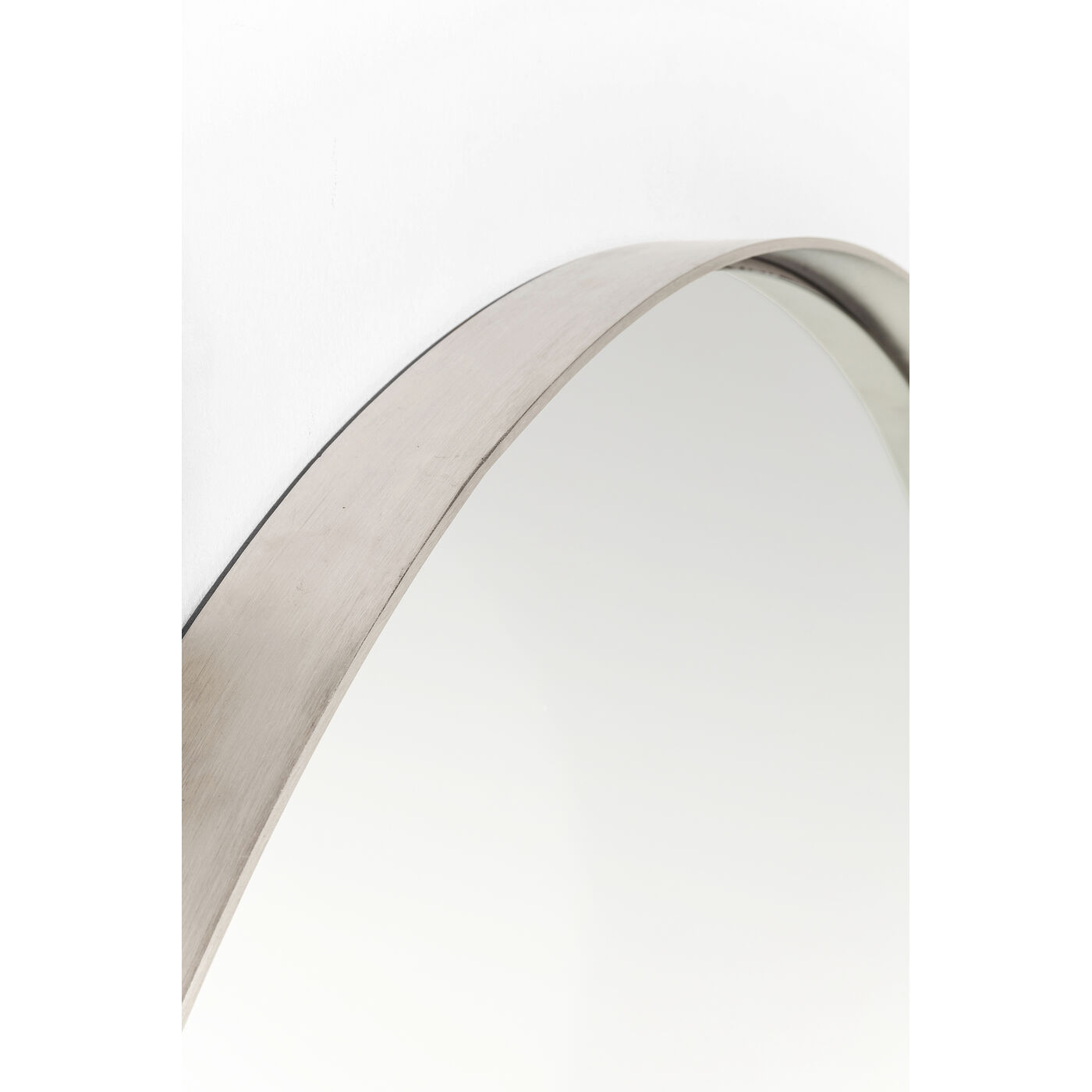 Зеркало Curve Round Stainless Steel Ø100 см
