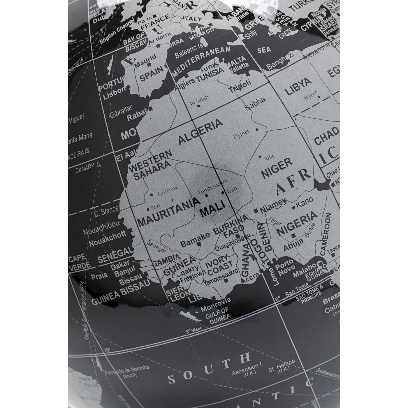 Объект декоративный Globe Top Black 40 см