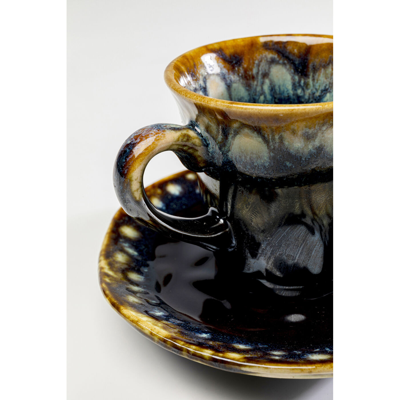 Кружка с блюдцем для эспрессо Lio Dark Blue (2 предмета)