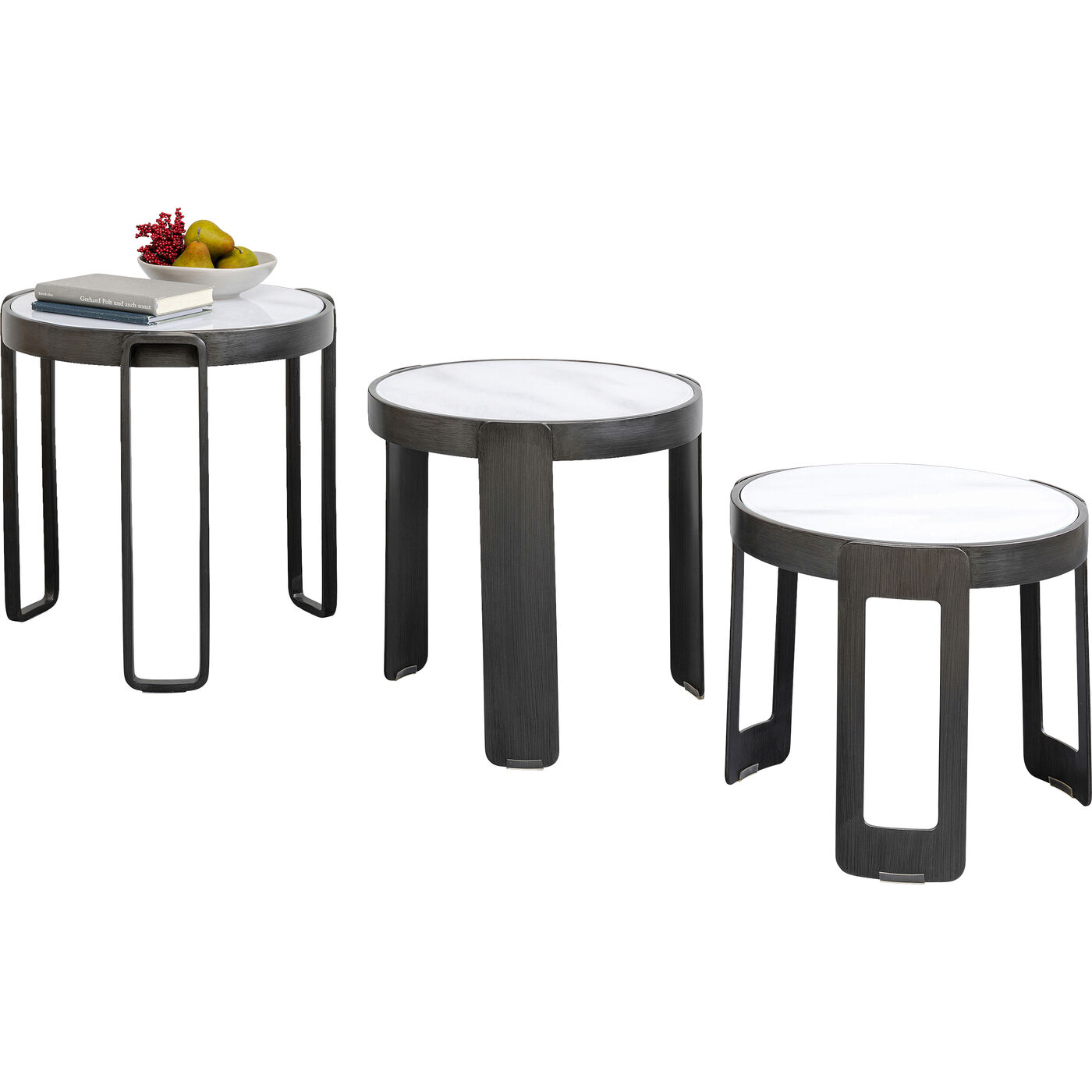 Стол кофейный Perelli Black (3 шт)
