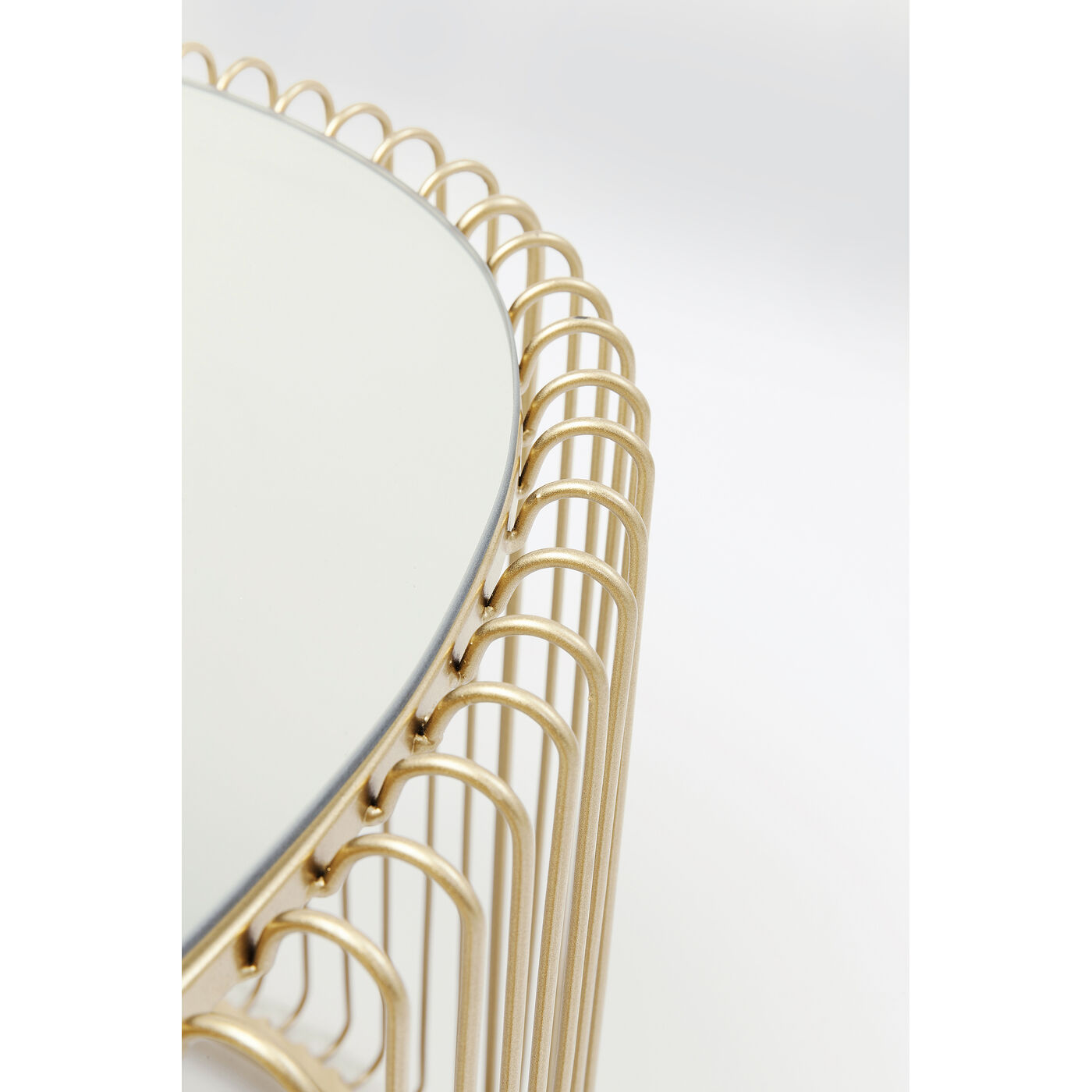 Стол кофейный Wire Uno Brass 60x90 см