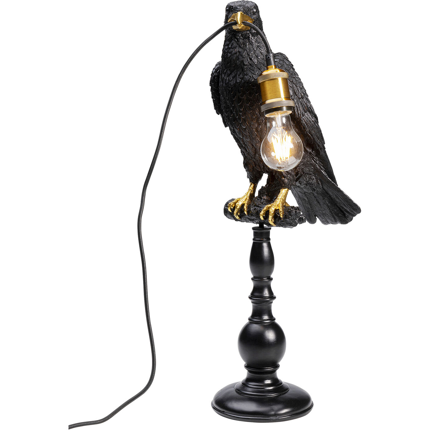 Светильник настольный Sitting Crow Mat Black