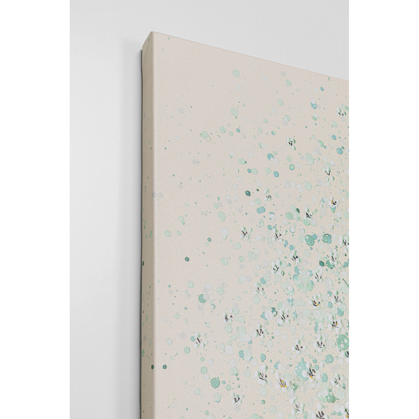 Картина на холсте Flower Boat Beige Green 120x160 см