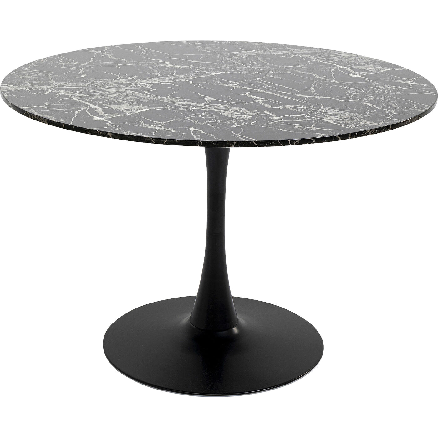 Стол Schickeria Marbleprint Black Ø110 см