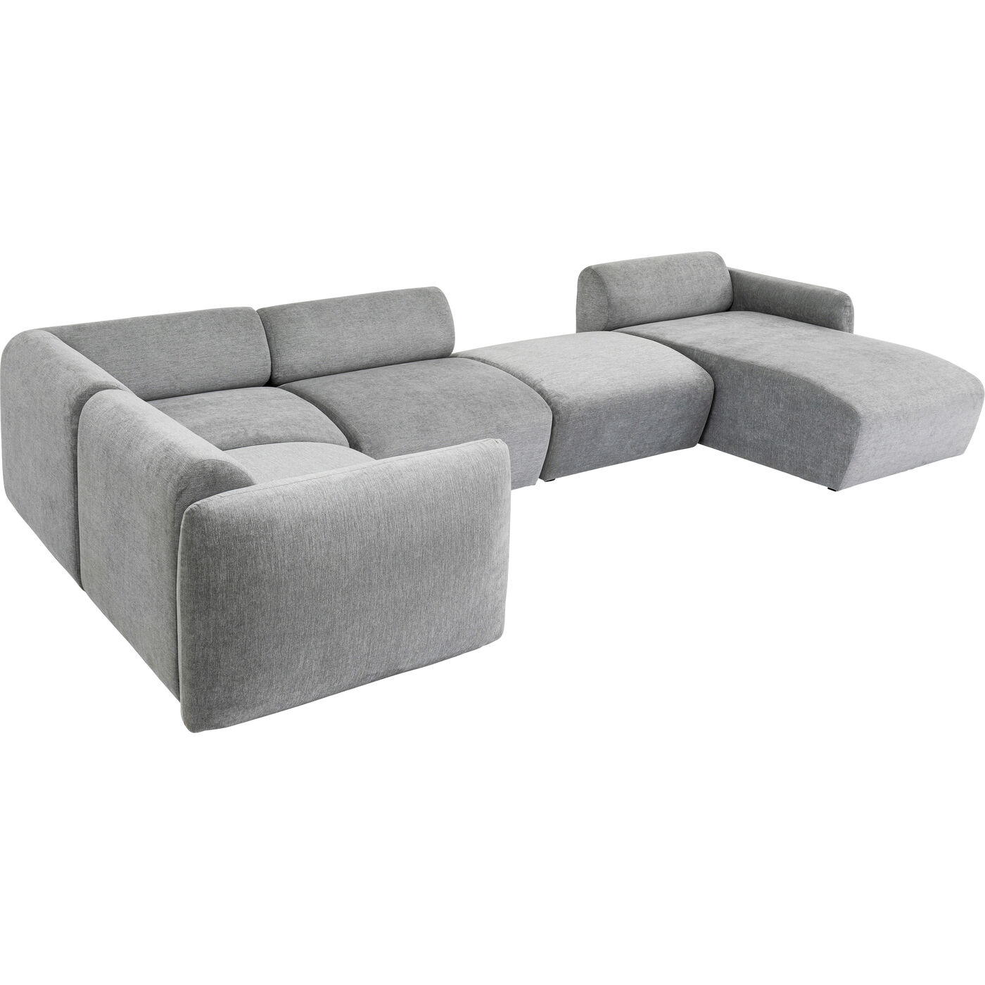 Диван правосторонний модульный 2 Lucca Grey Right 328 см