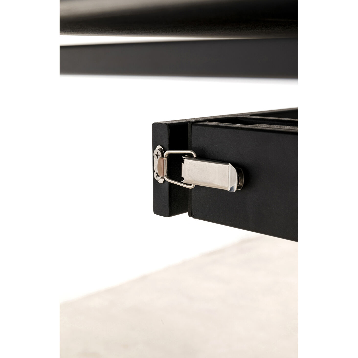 Стол раздвижной Twist Black 120(30+30)x90 см