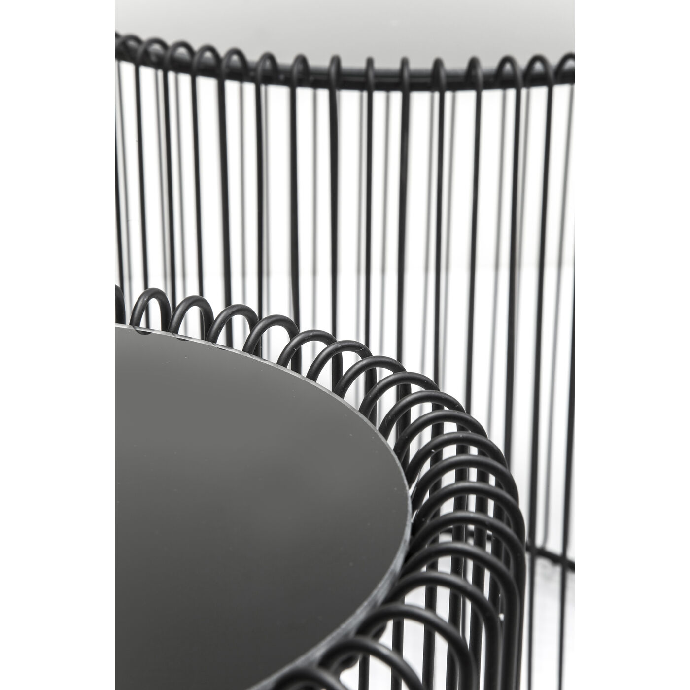 Стол приставной Wire Black Ø44 см (2 шт)
