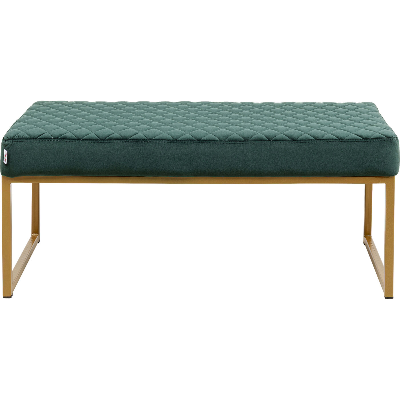 Скамья Smart Dark Green Brass 90x40 см