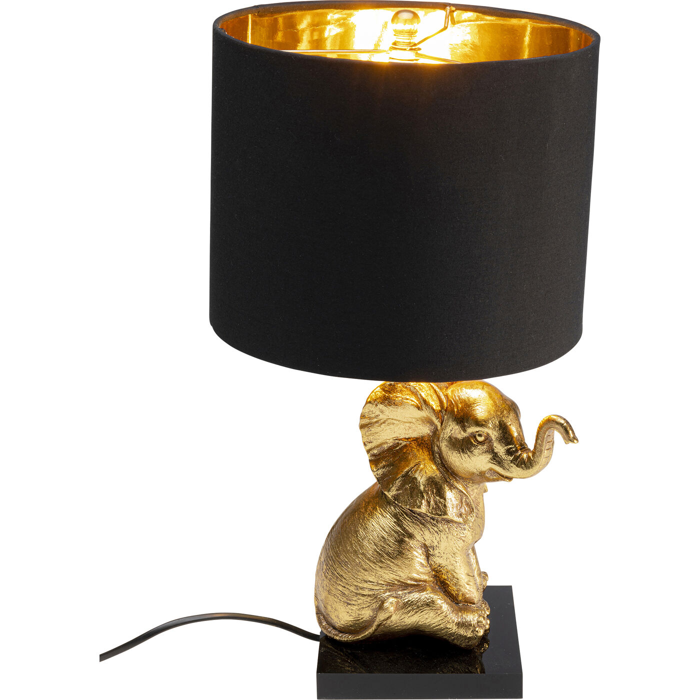 Светильник настольный Sitting Elephant Gold