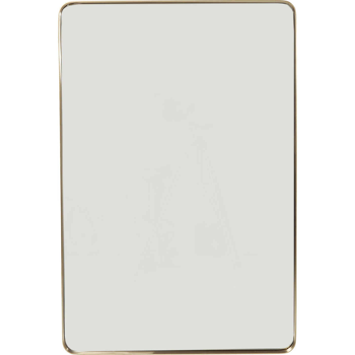 Зеркало Curve Rectangular Brass 120x80 см