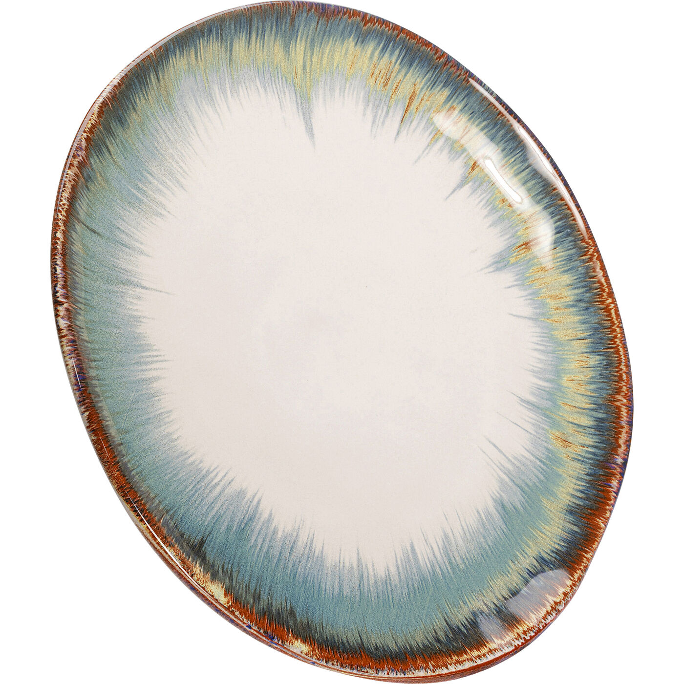 Тарелка Organic White/Blue Ø26 см