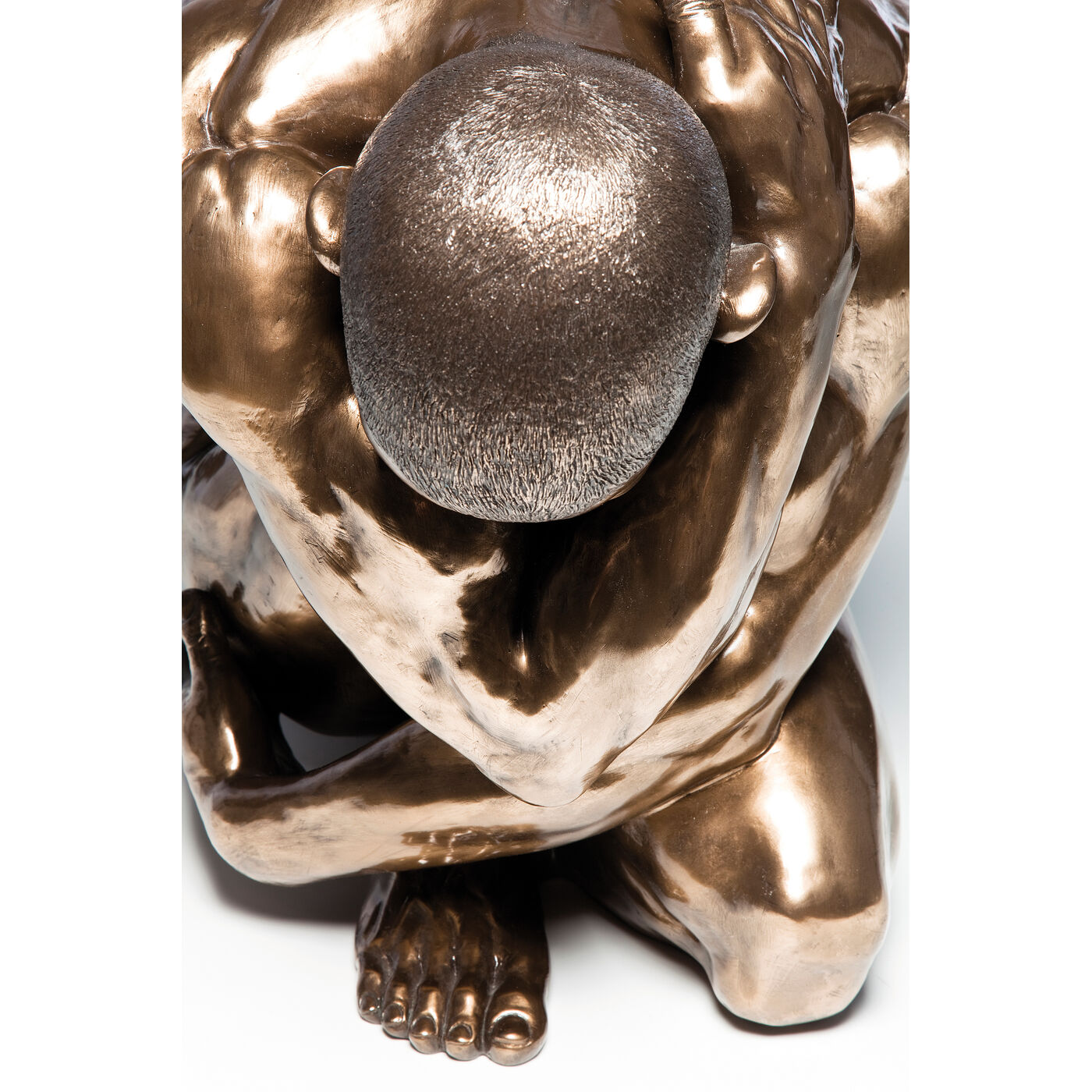 Фигура декоративная Nude Man Hug Bronze 54 см