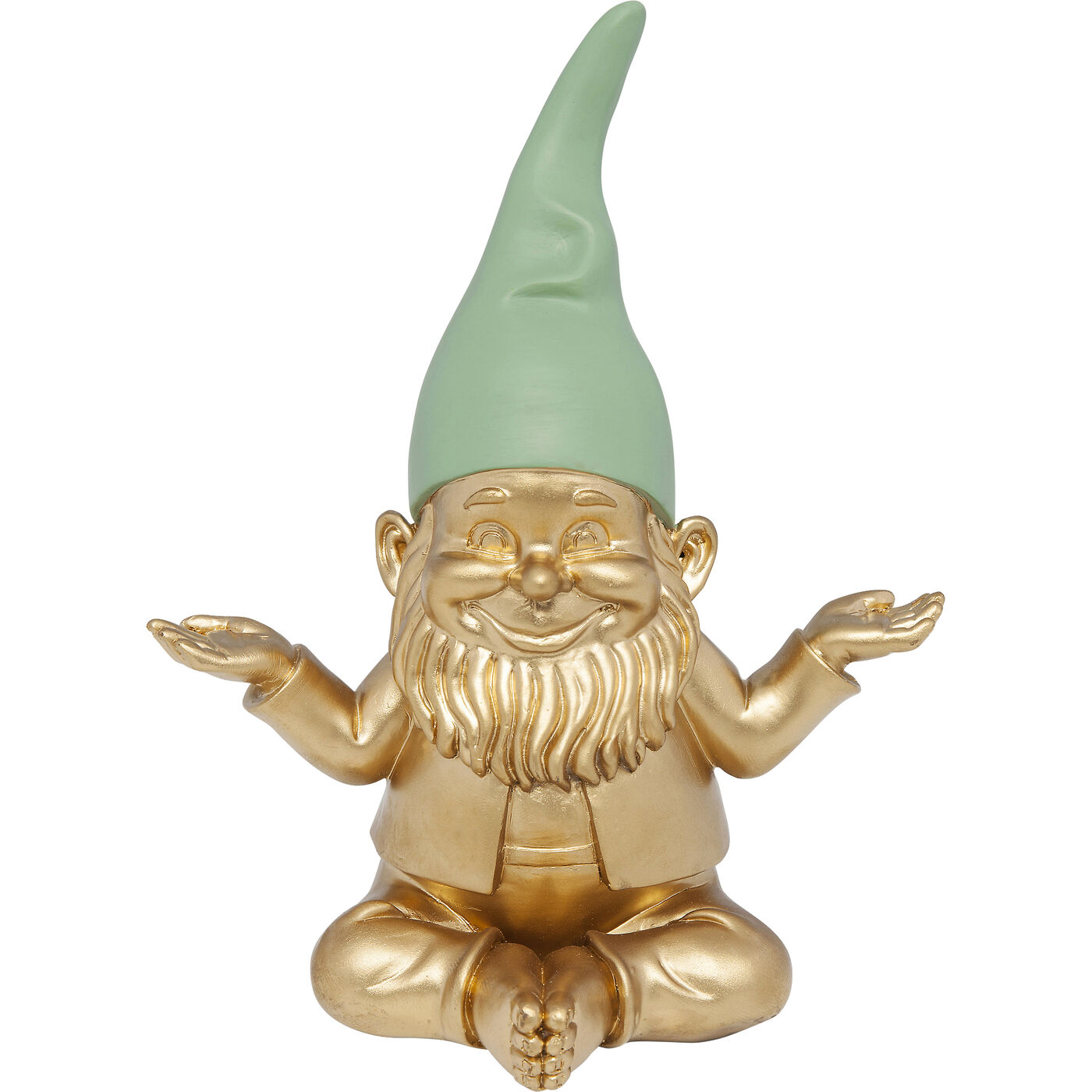 Фигура декоративная Zwerg Meditation Gold Green 19 см