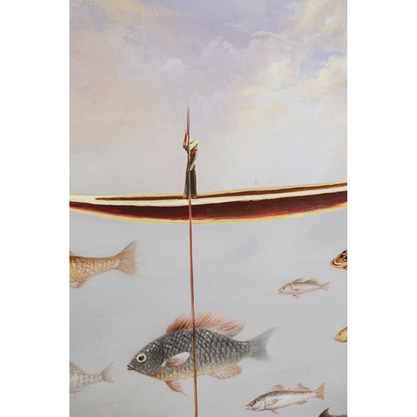 Картина в раме Cloud Fisherman Boat 60x120 см