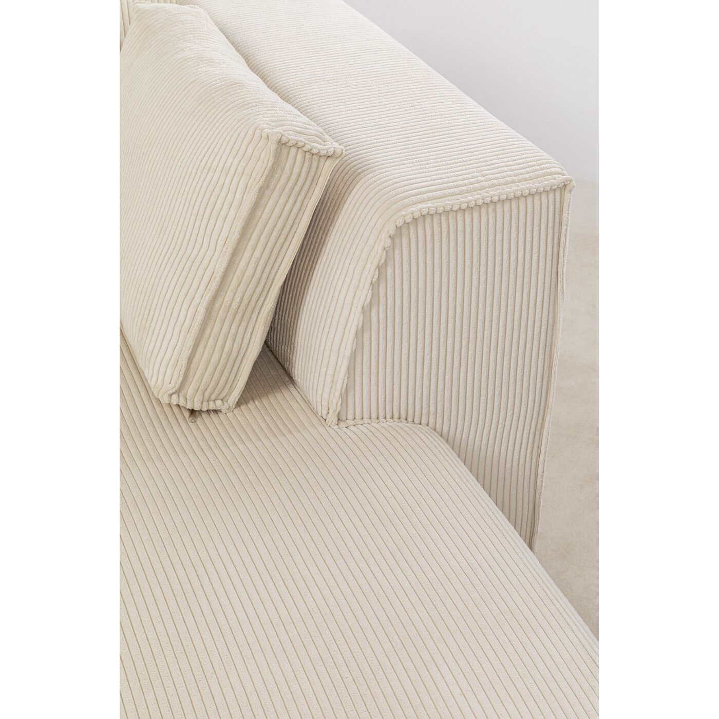 Диван правосторонний угловой Infinity Ottomane Cord Creme Right