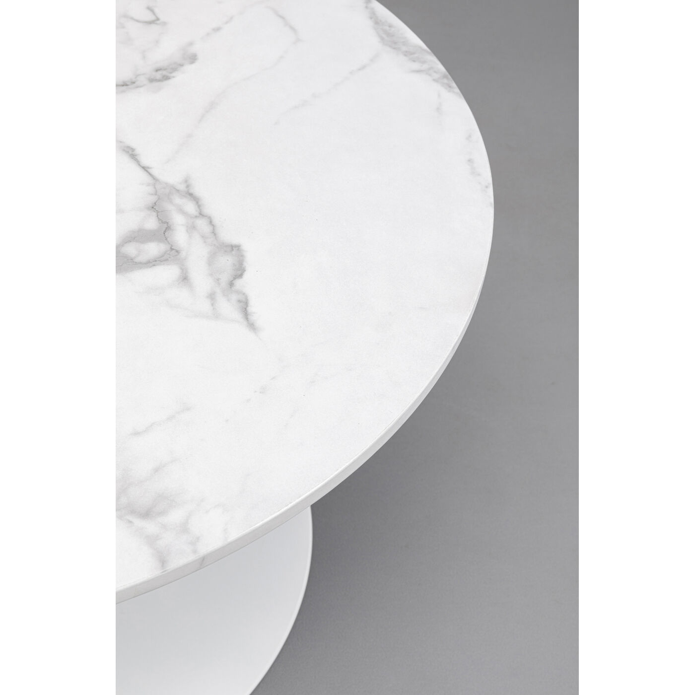 Стол кофейный Schickeria Marble White Ø80 см