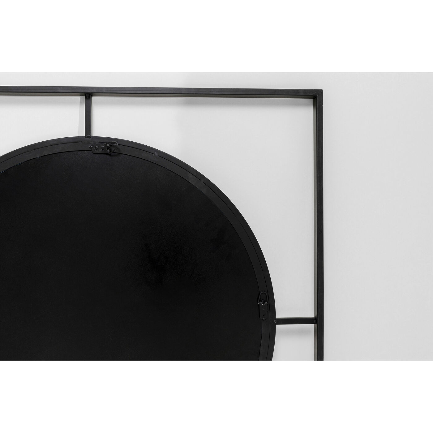 Зеркало настенное Stanford Frame Matt Black Ø90 см