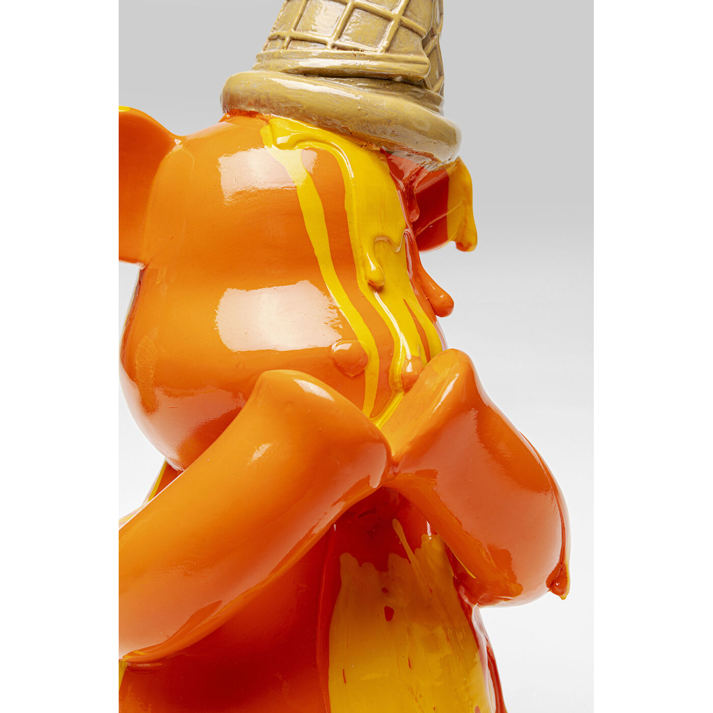 Фигура декоративная Sitting Gelato Bear Orange 37 см