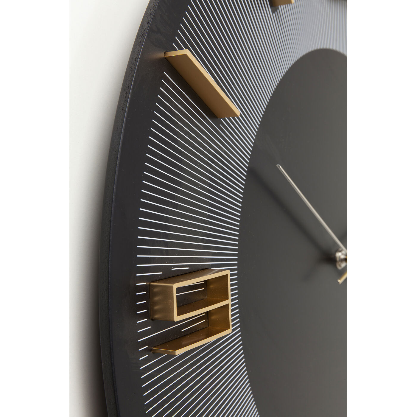 Часы настенные Leonardo Black/Gold 50