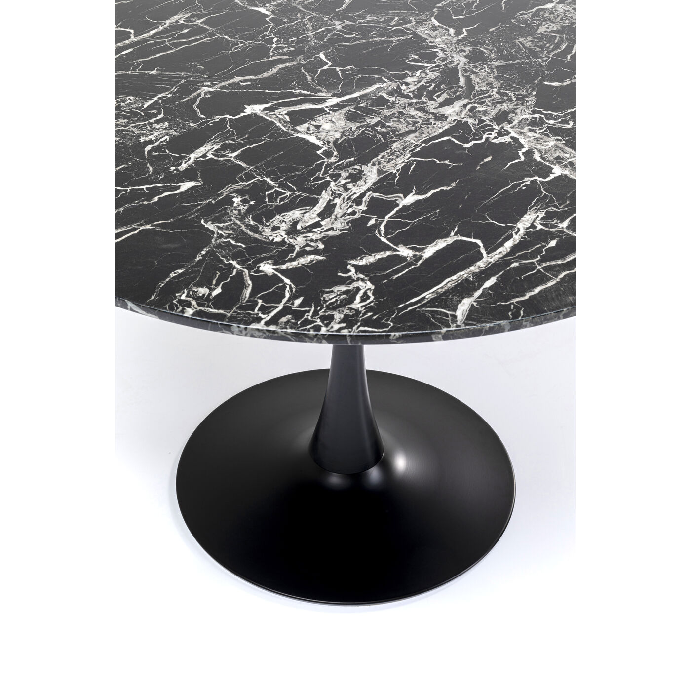 Стол Veneto Marble Black Ø110 см