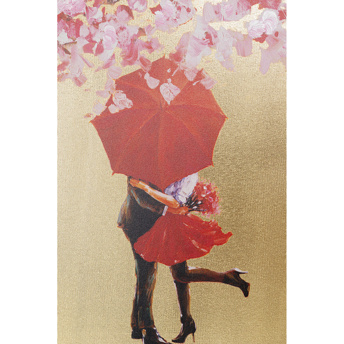 Картина Flower Couple Gold Pink 100x80 см