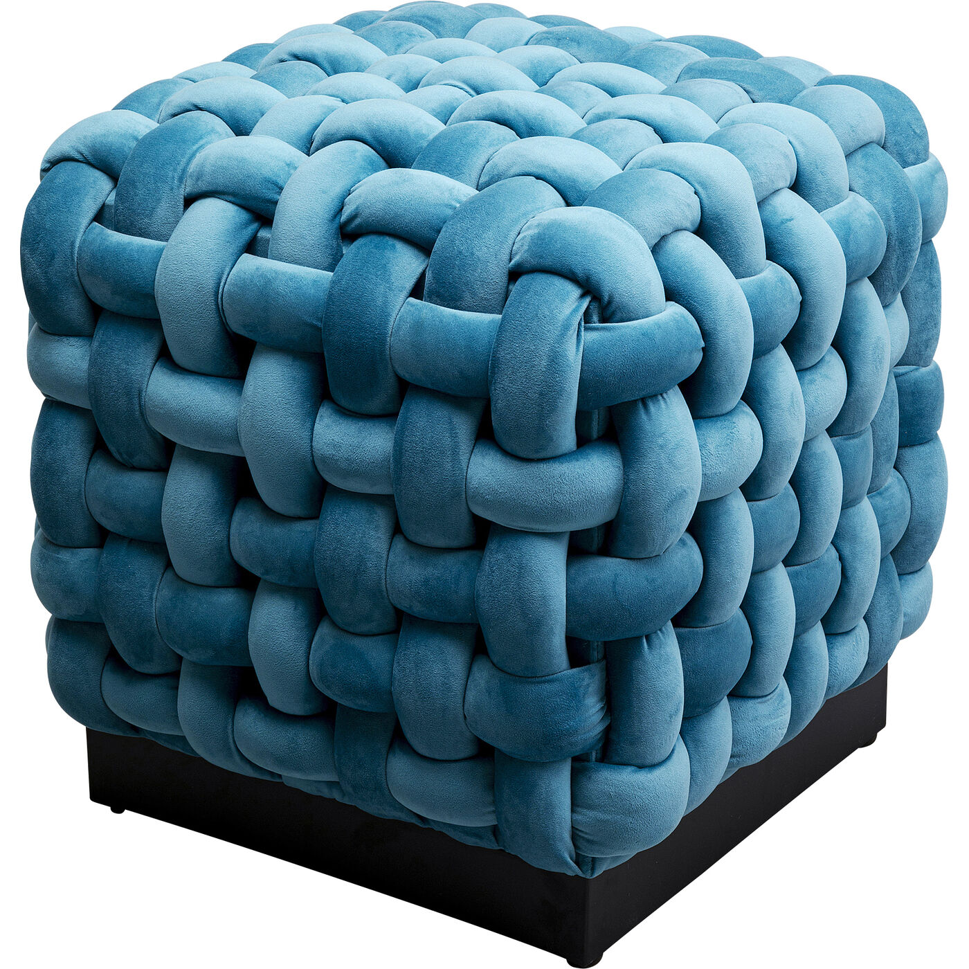 Пуф Weave Square Blue 47x47cm