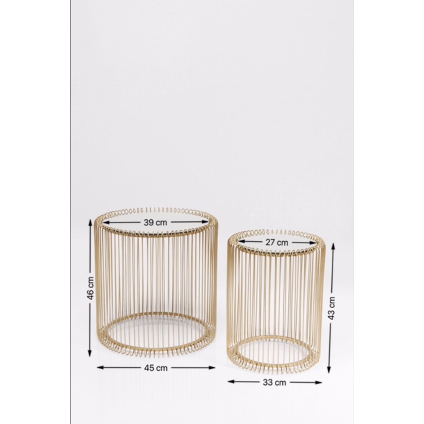 Стол приставной Wire Brass (2 шт)