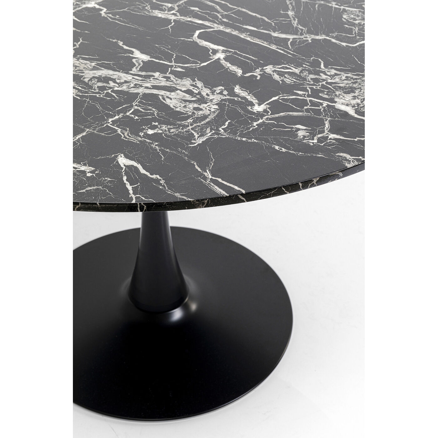 Стол Schickeria Marbleprint Black Ø110 см