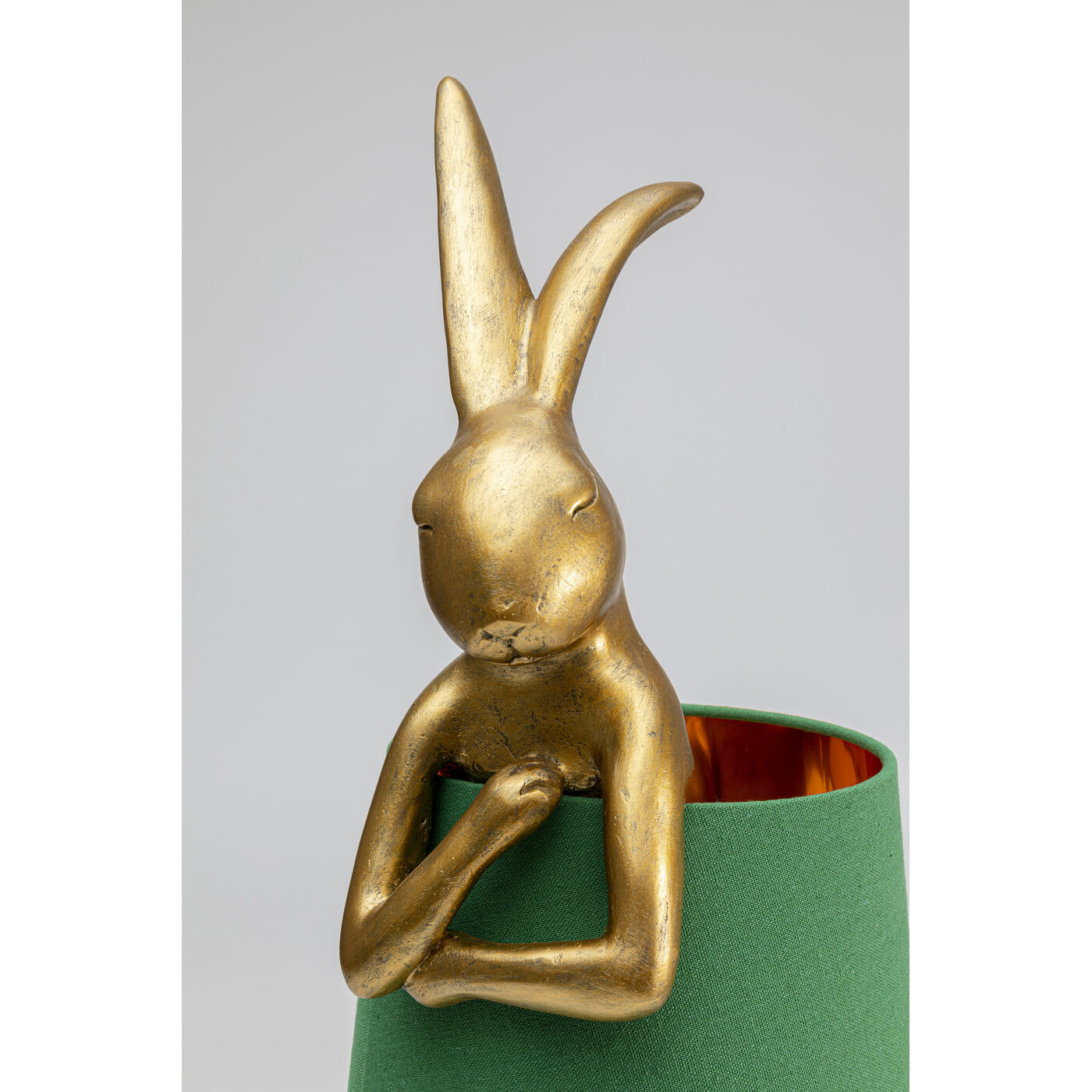 Светильник настольный Animal Rabbit Gold/Green 68 см