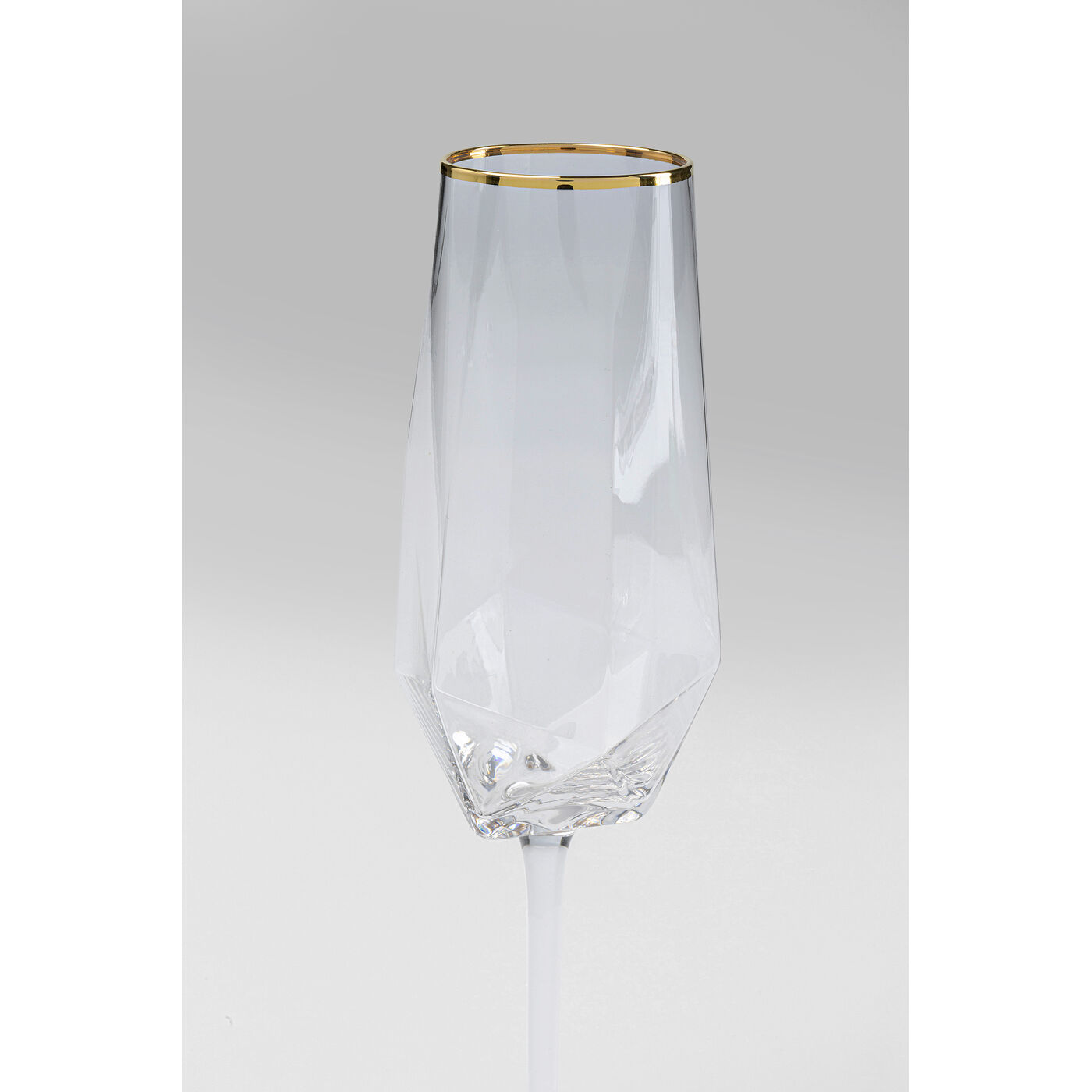 Бокал для шампанского Diamond Gold Rim