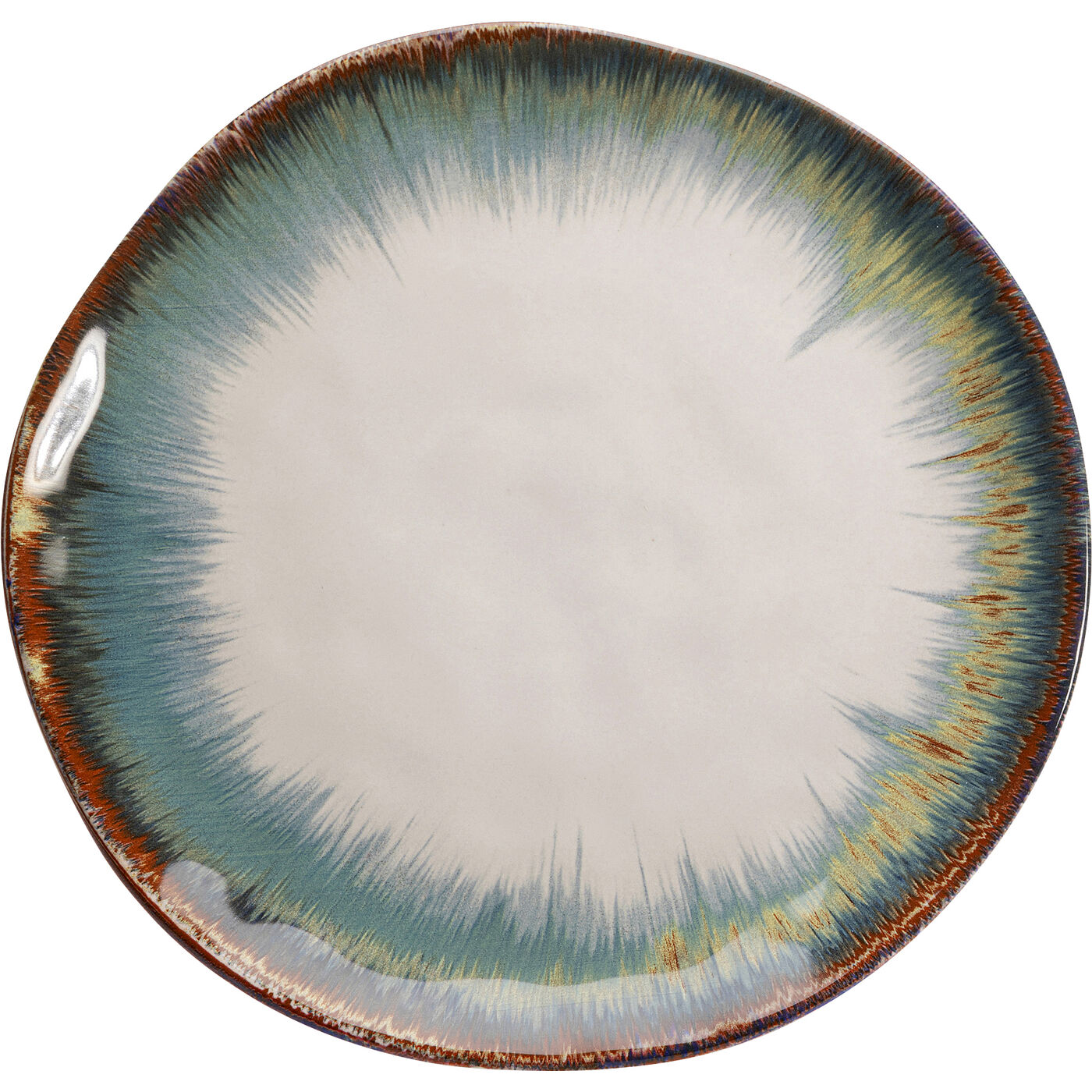 Тарелка Organic White/Blue Ø26 см
