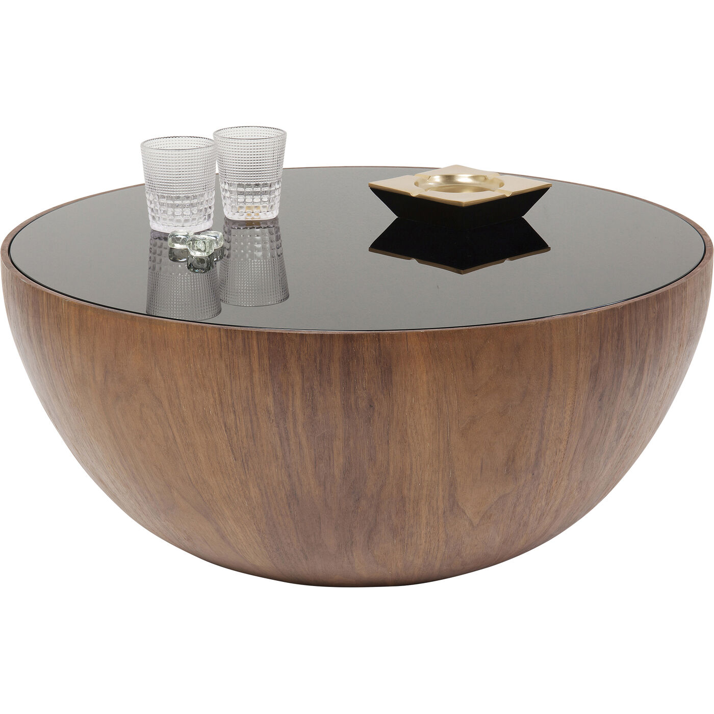Стол кофейный Tear Drops Walnut Ø80 см
